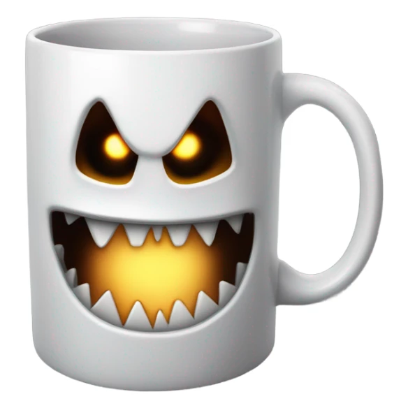 scary mug sticker