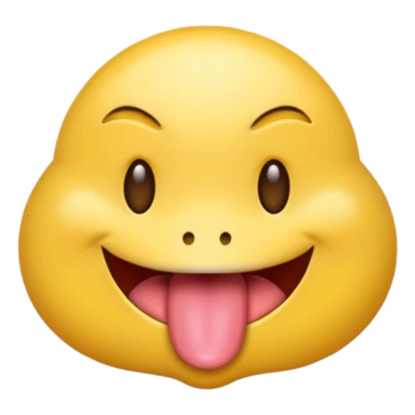 Tongue emoji with smirk sticker
