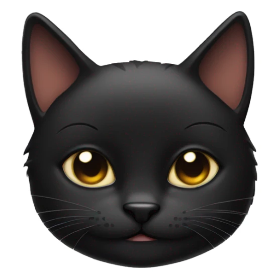 Black cat sticking out middle finger sticker