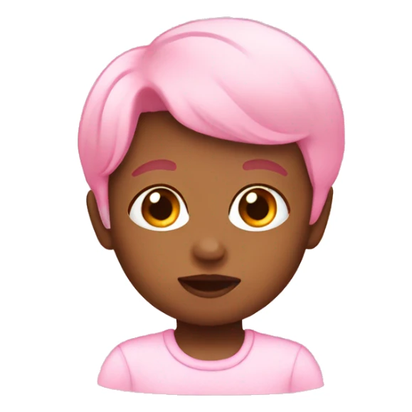 baby pink emoji sticker