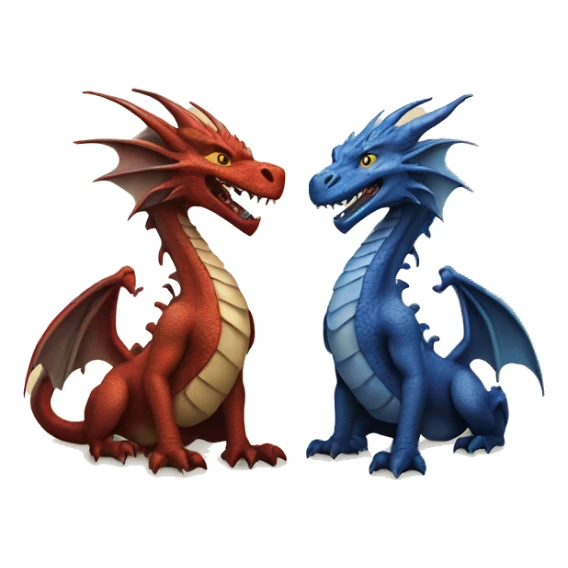 Tairn and Andarna dragons sticker