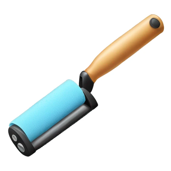 make a sticky roller for cleaning clothes in png format without filling sticker