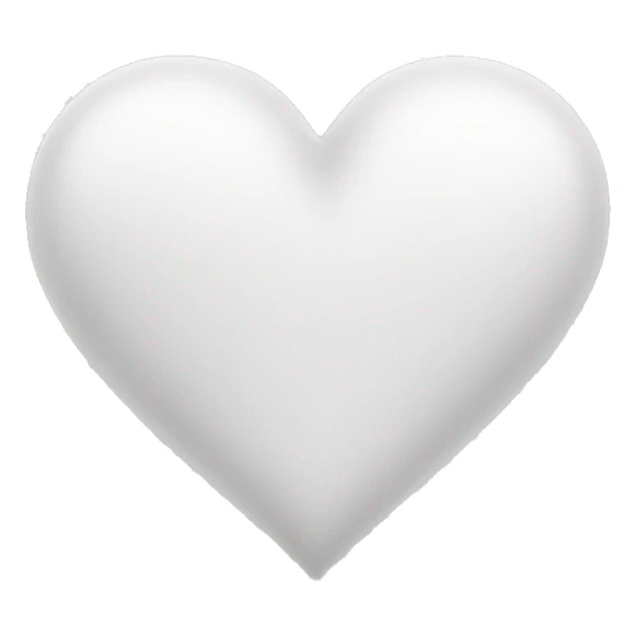 White heart sticker