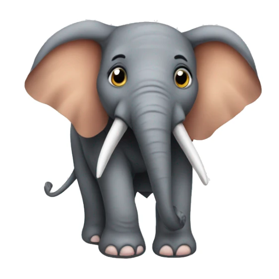 elephant without his best friend the kangaroo sticker