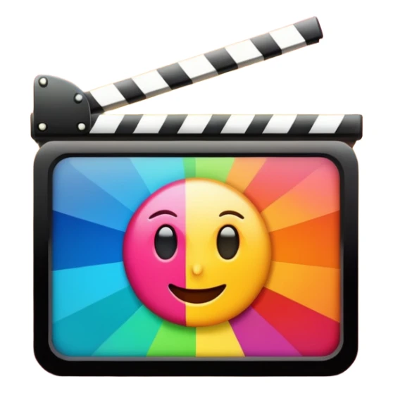 big screen with a movie sticker