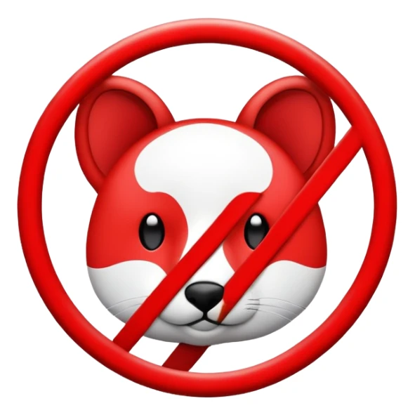 Make a no animal sign like this🚷 sticker