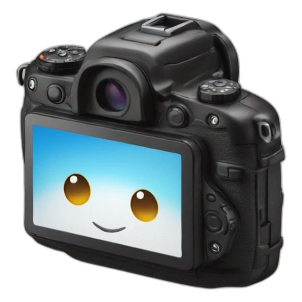 Appareil photo reflex stylisé sticker