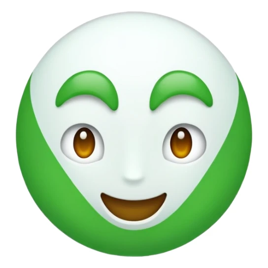 An emoji that says TRUE in white color with an all green background sticker
