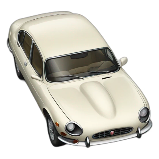 Jaguar type f car after face-lift sticker