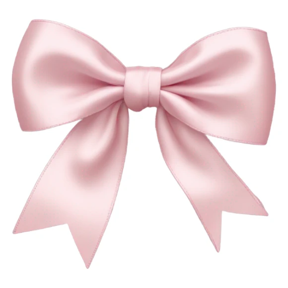 A cute soft pink silk bow coquette sticker