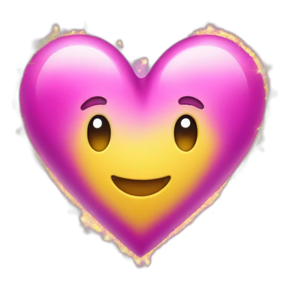 pink-and-purple-heart-with-yellow-sparkles sticker