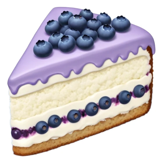 slice of blueberry cake sticker