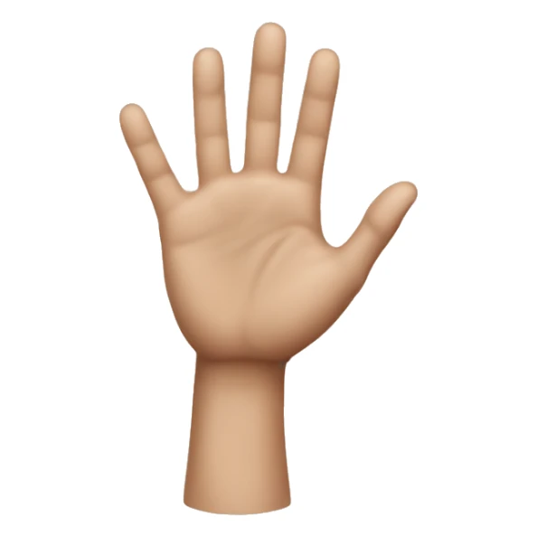 Hand doing L with índice and pulgar sticker