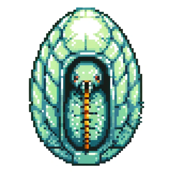 MRI parasitic embryo, digital, fetal small shape, eerie, horror, pupa, crystalis, in-utero, sea-life, siphonophore, polyp, Cnidaria, within egg, metamorphosis sticker