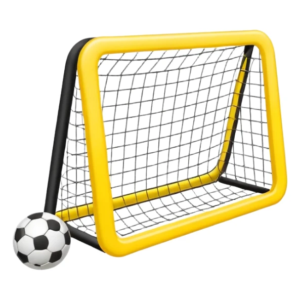 Word “Goal” sign comic style yellow sticker