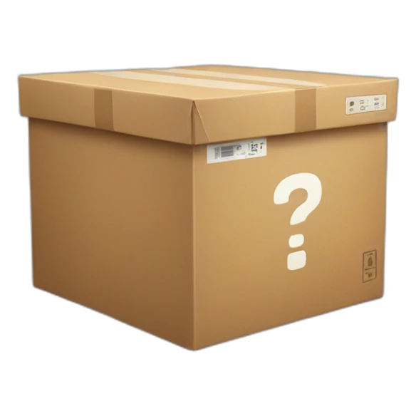 the box with the goods   on which it is written in large letters koss sticker