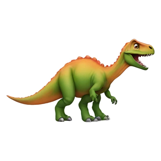 Colorblind dinosaur sticker