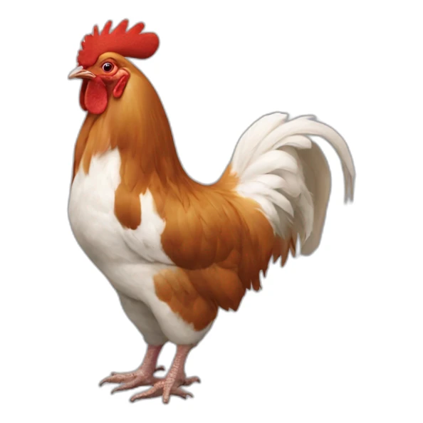 Coq sur chat sue chien sur lama sticker