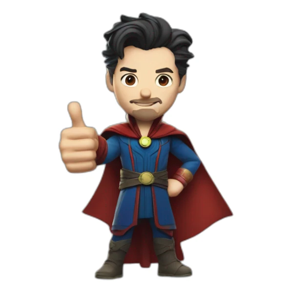 Doctor Strange giving a thumbs-up sticker