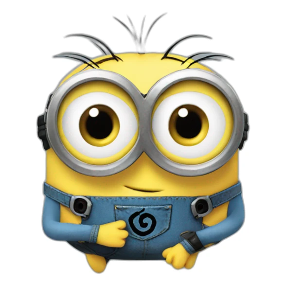 Minion heart sticker