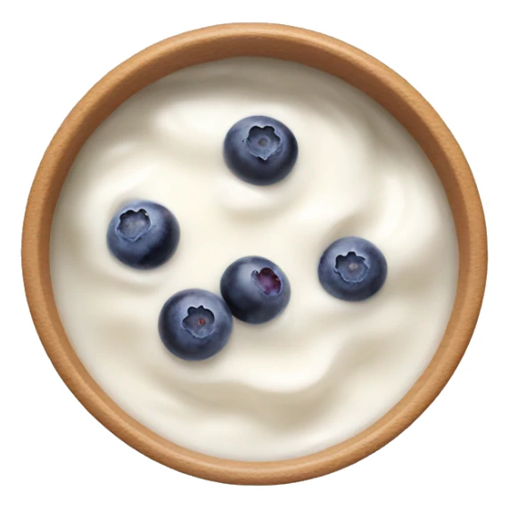 yoghurt bowl with grapes and blueberries sticker