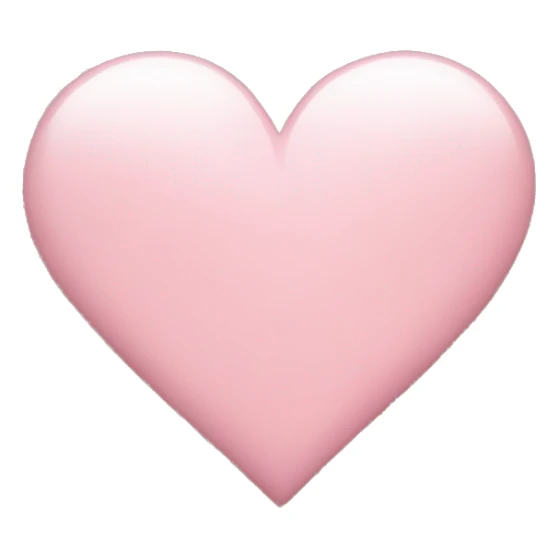 Light pink heart  sticker