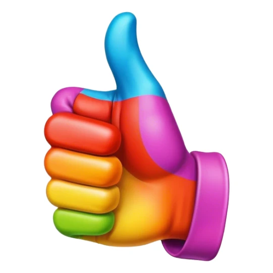 Fancy Thumbs up sticker