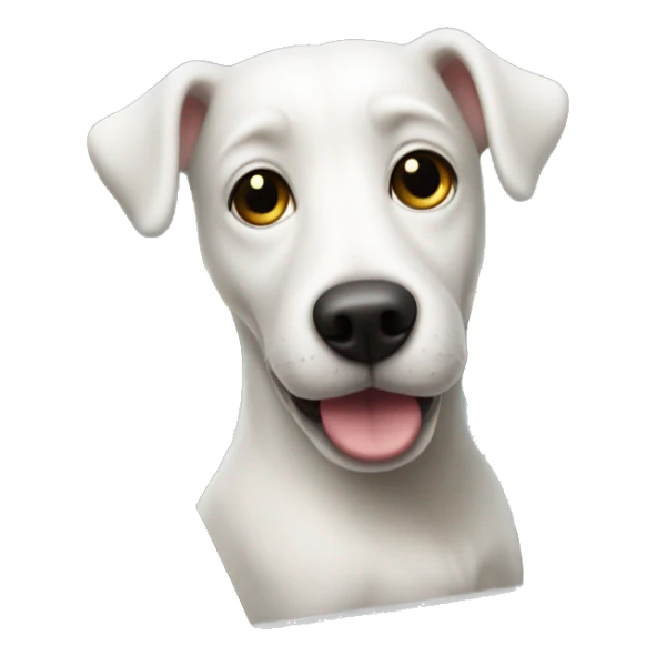 White dog in a taxi sticker