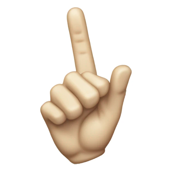 Middle finger made of diamonds sticker