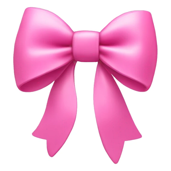 Cute pink 3D bow sticker