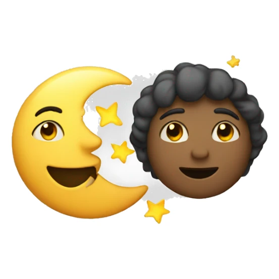 Stars and moon sticker