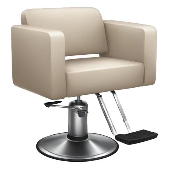 Cute modern neutral colored Salon chair  sticker