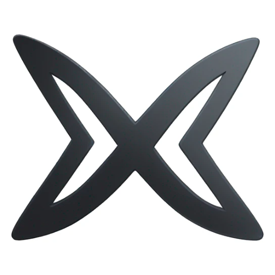 A sleek, minimalist logo symbolizing XRP, resembling an upward-moving arrow, with bold curves forming a futuristic "X" shape. This dynamic icon suggests momentum and growth, capturing the spirit of advancement, speed, and financial revolution. sticker