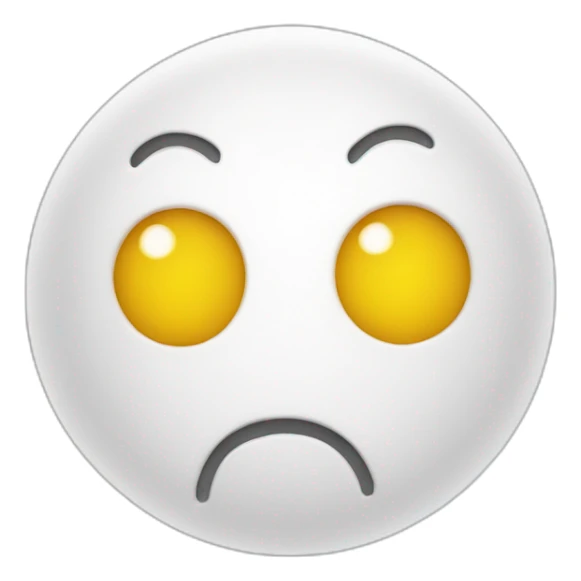 a white blob with a smiley face and a scar on its left eye sticker