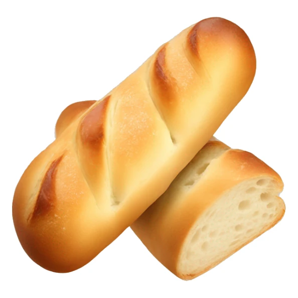 Baguette dipped in fondue sticker