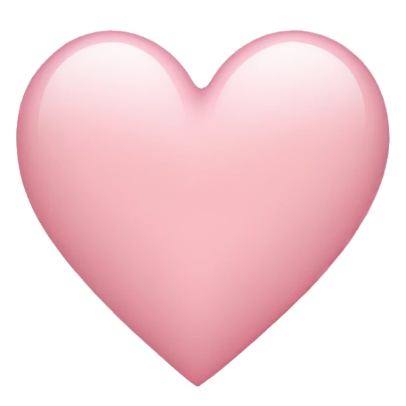 light pink heart sticker