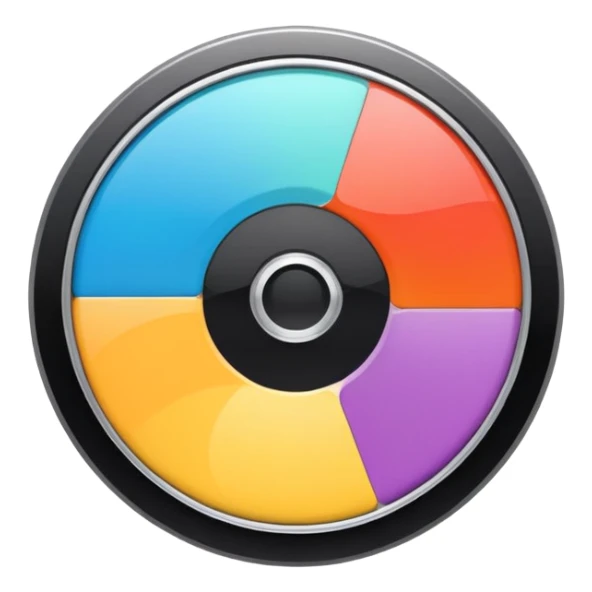 mac os icon physical film 60s recording colors sticker