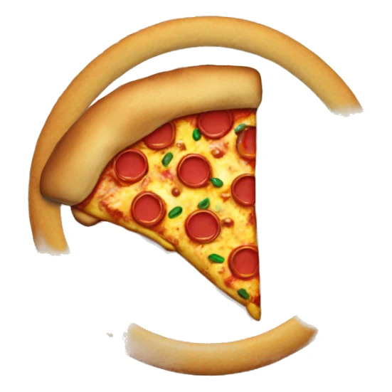 Eating pizza with a Christmas sweater on sticker