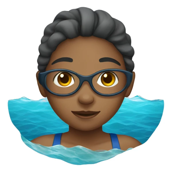 girl swimming in the atlantic ocean sticker