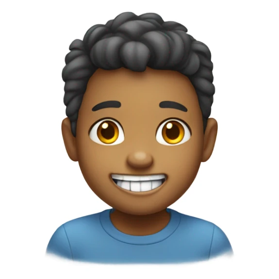 A little kid with no front theetg sticker