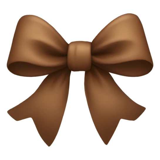 Brown bow  sticker