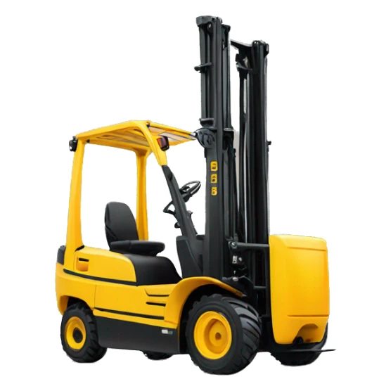 yellow Jungheinrich electric forklift  sticker