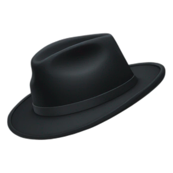 black hat sticker