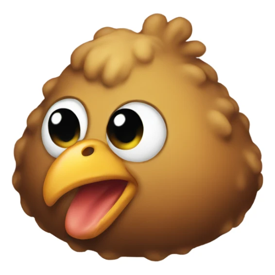 Chicken poop sticker