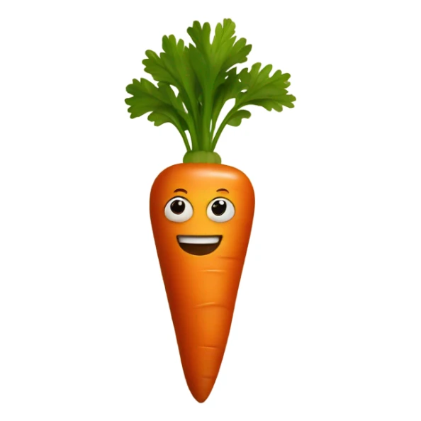 a carrot in chocolate  sticker