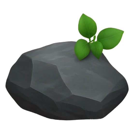 stone coal on the wood plate sticker