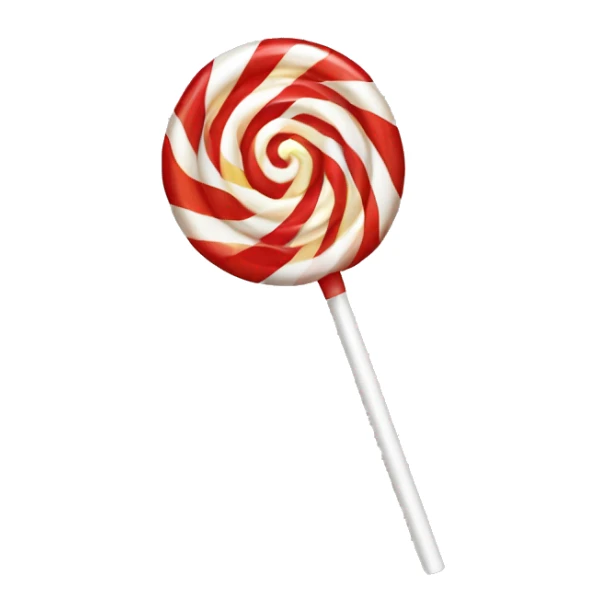 Red and white lollipop sticker