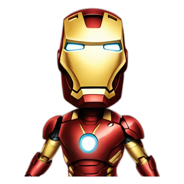 One picture of ironman saying no!! sticker