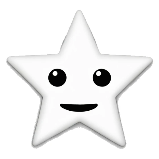 White star sticker