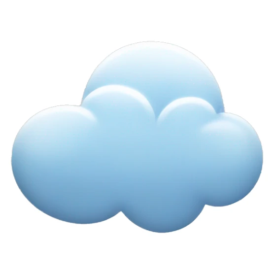 A cloud with outline only, no fill sticker